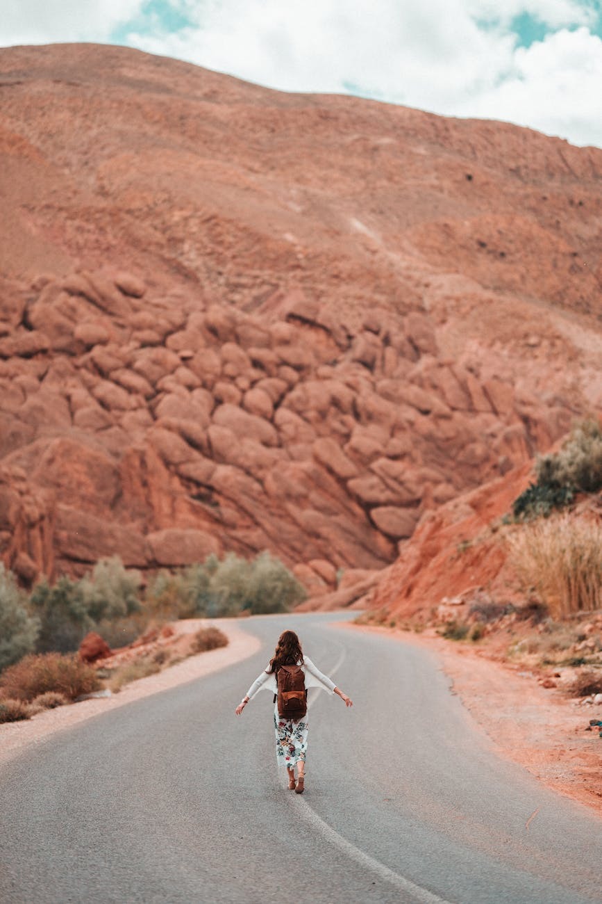 Desert highway road trip